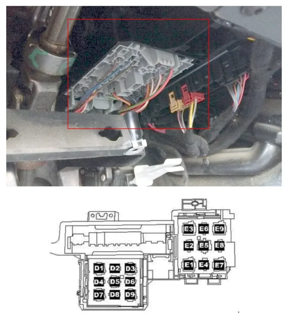 blok rele volkswagen touareg 1 - Схеми запобіжників і реле Volkswagen Touareg 1 blok rele volkswagen touareg 1