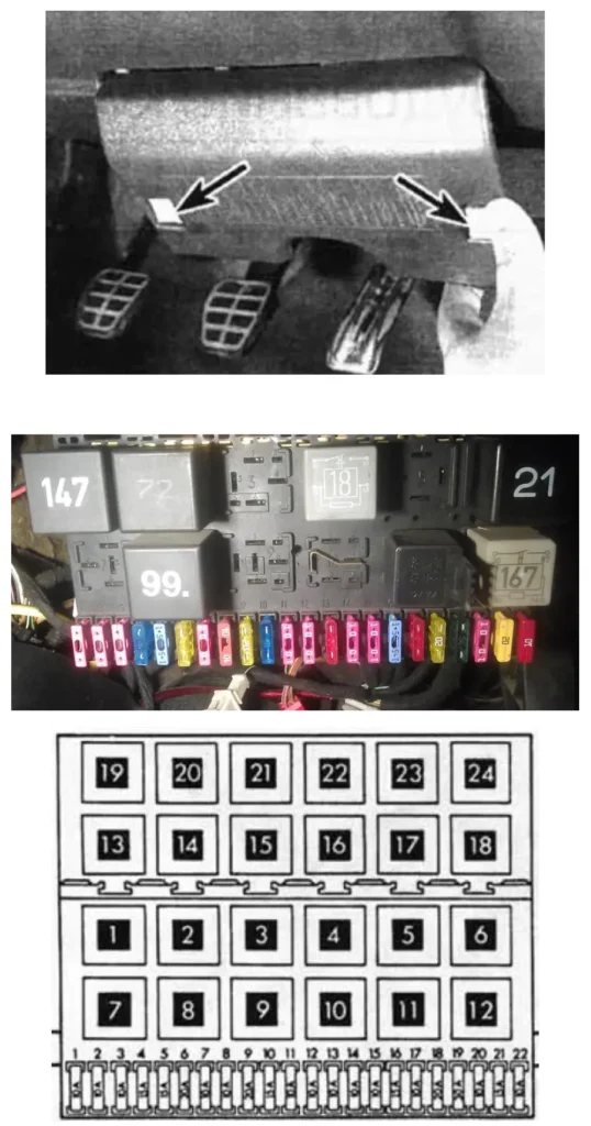 blok u saloni volkswagen jetta 3