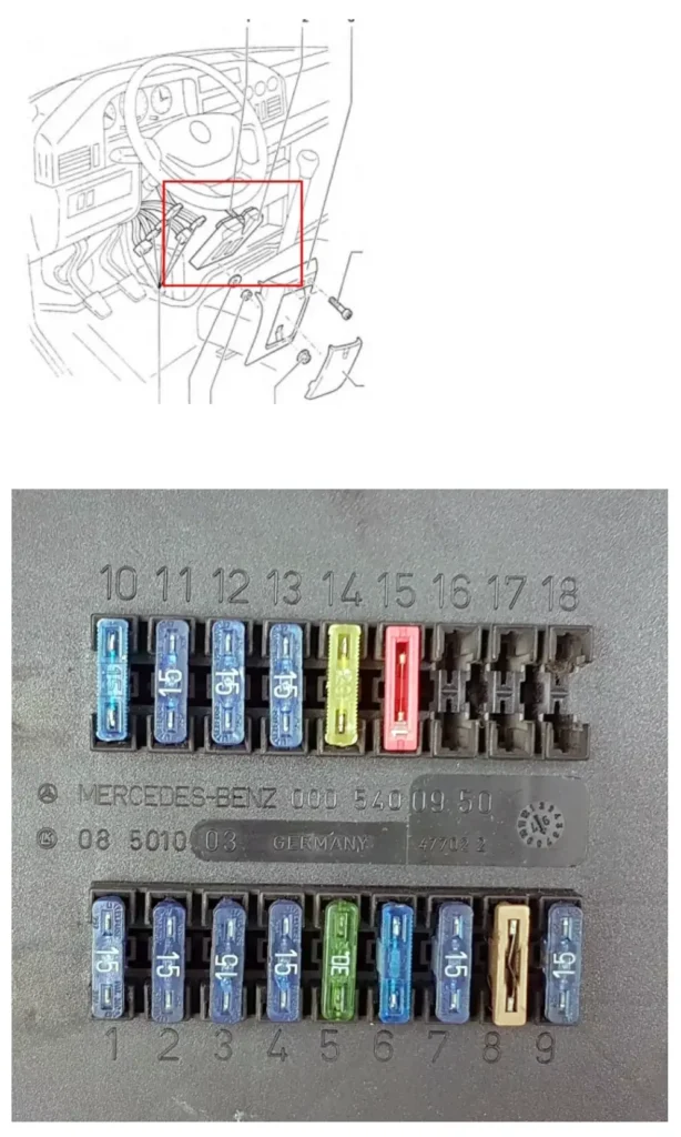 blok zapobizhnykiv na paneli pryladiv volkswagen lt - Запобіжники і реле Volkswagen LT blok zapobizhnykiv na paneli pryladiv volkswagen lt