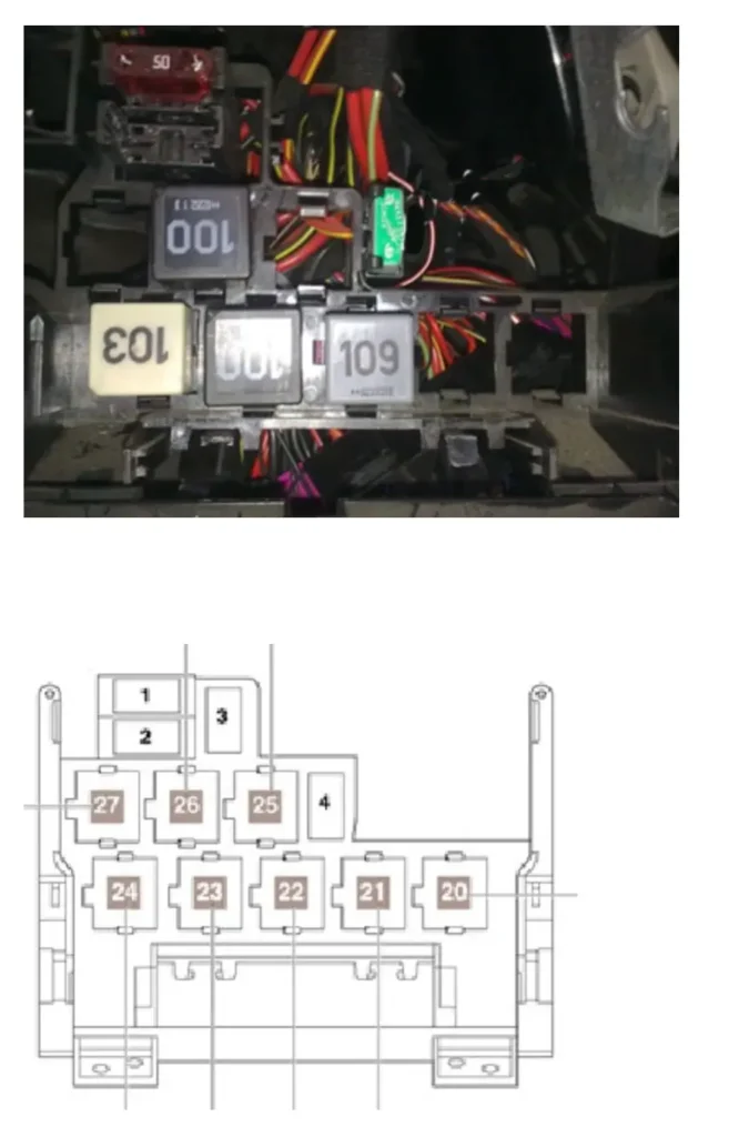 dodatkova korobka sharan - Запобіжники і реле Volkswagen Sharan dodatkova korobka sharan