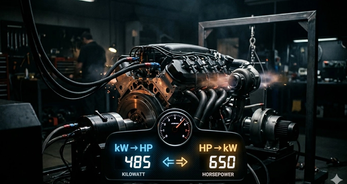 Перетворення Кіловат в Кінські сили (kW → hp)