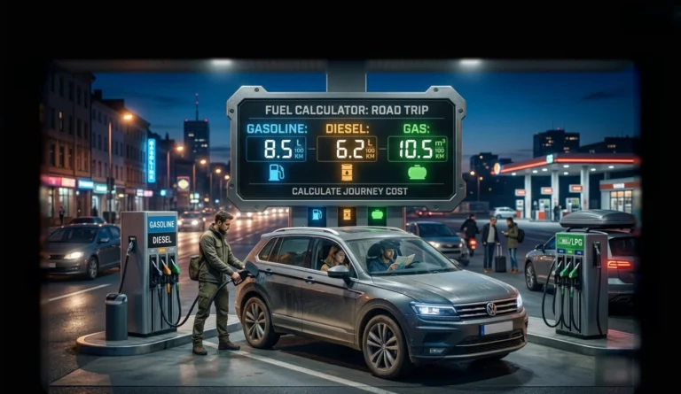 Розрахунок витрати палива — онлайн калькулятор