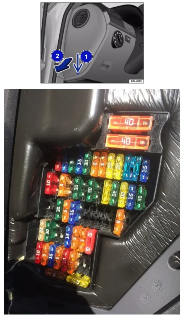 liva bichna korobka volkswagen touareg 1 - Схеми запобіжників і реле Volkswagen Touareg 1 liva bichna korobka volkswagen touareg 1