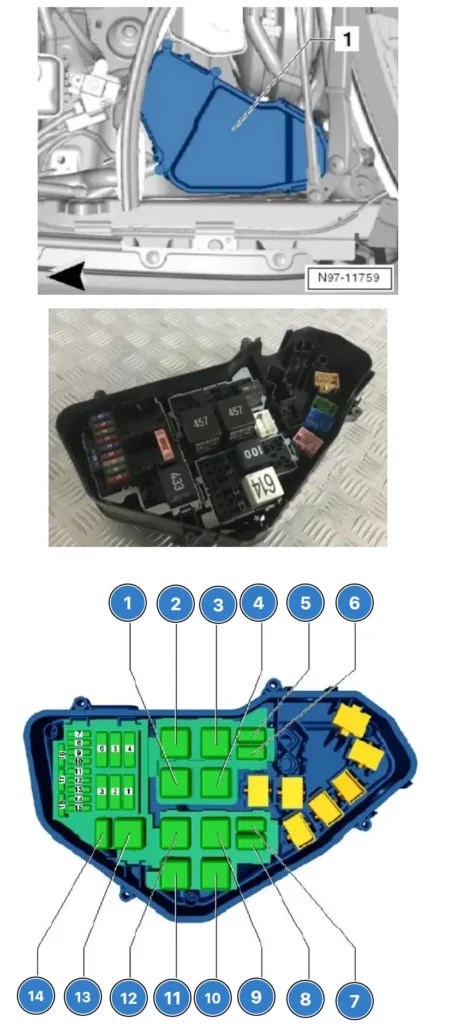 motornij vidsik volkswagen touareg 2 - Схеми запобіжників і реле Volkswagen Touareg 2 motornij vidsik volkswagen touareg 2