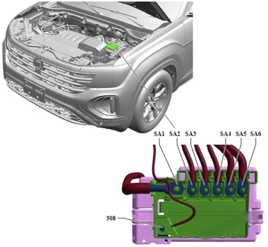 panel zapobizhnikiv а volkswagen teramont 2 - Схеми запобіжників і реле Volkswagen Teramont 2 panel zapobizhnikiv а volkswagen teramont 2