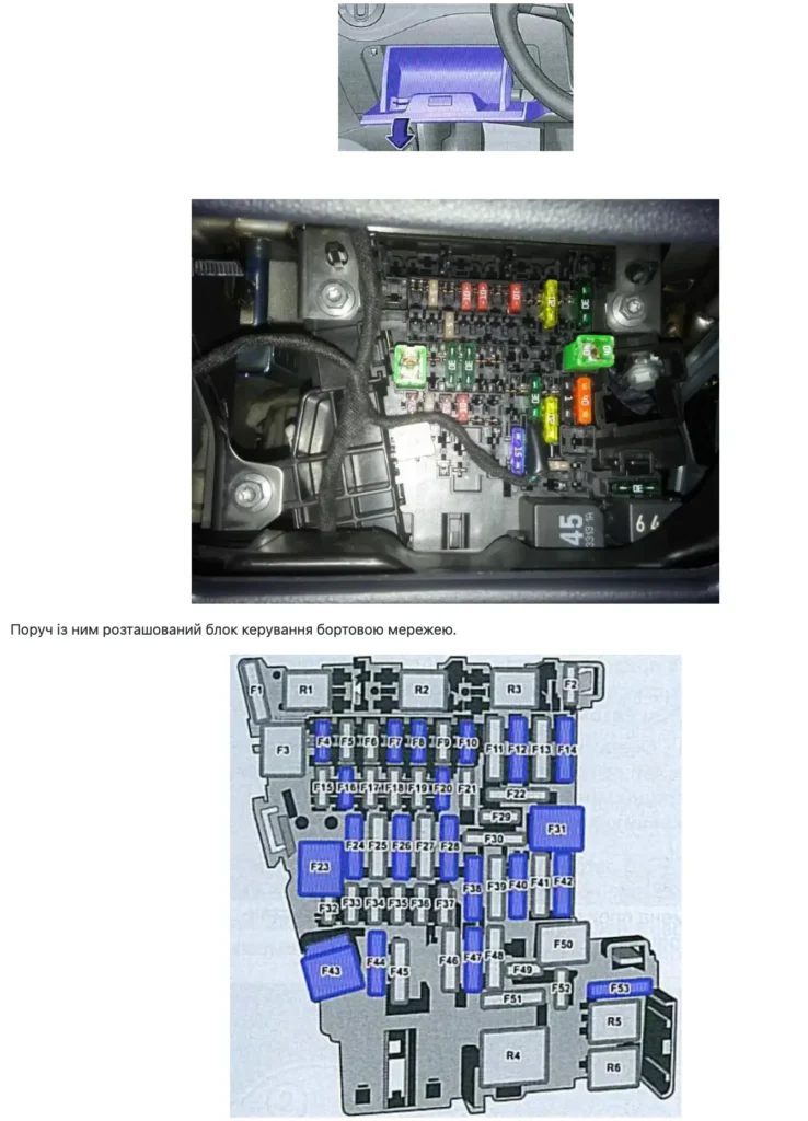 pasazhyrskyi salon volkswagen golf 7 - Запобіжники і реле Volkswagen Golf 7 pasazhyrskyi salon volkswagen golf 7