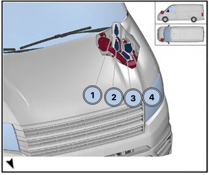 rele v livij chastini motornogo vidsiku volkswagen crafter 2 - Схеми запобіжників і реле Volkswagen Crafter 2 rele v livij chastini motornogo vidsiku volkswagen crafter 2