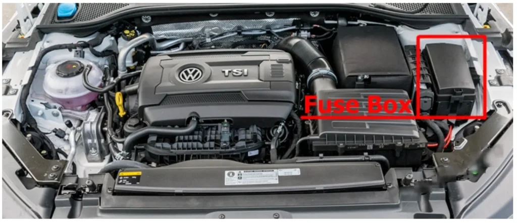 roztashuvannya bloku zapobizhnikiv pid kapotom volkswagen arteon