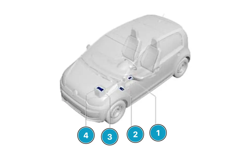roztashuvannya bloku zapobizhnikiv volkswagen up - Схеми запобіжників і реле Volkswagen up! roztashuvannya bloku zapobizhnikiv volkswagen up