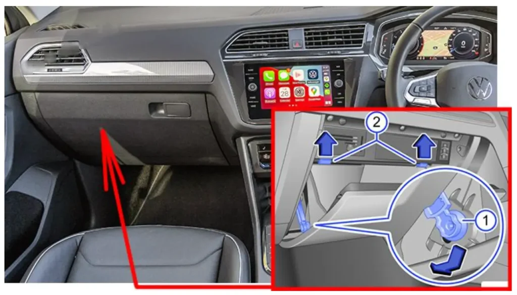 roztashuvannya zapobizhnikiv u saloni rhd volkswagen tiguan 2 2020 2023