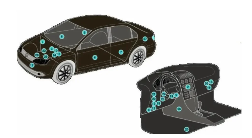shema zapobizhnikiv volkswagen jetta 6 - Схеми запобіжників і реле Volkswagen Jetta 6 shema zapobizhnikiv volkswagen jetta 6