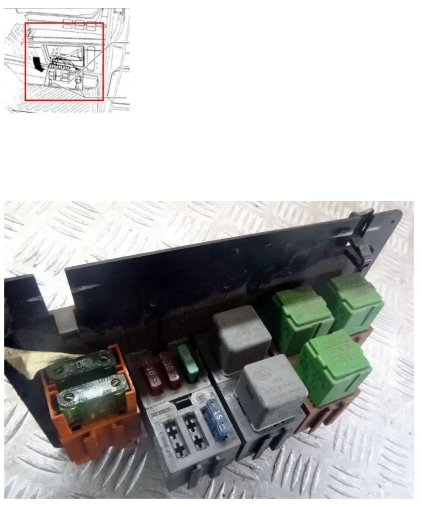 yashik pid sidinnya volkswagen lt - Запобіжники і реле Volkswagen LT yashik pid sidinnya volkswagen lt